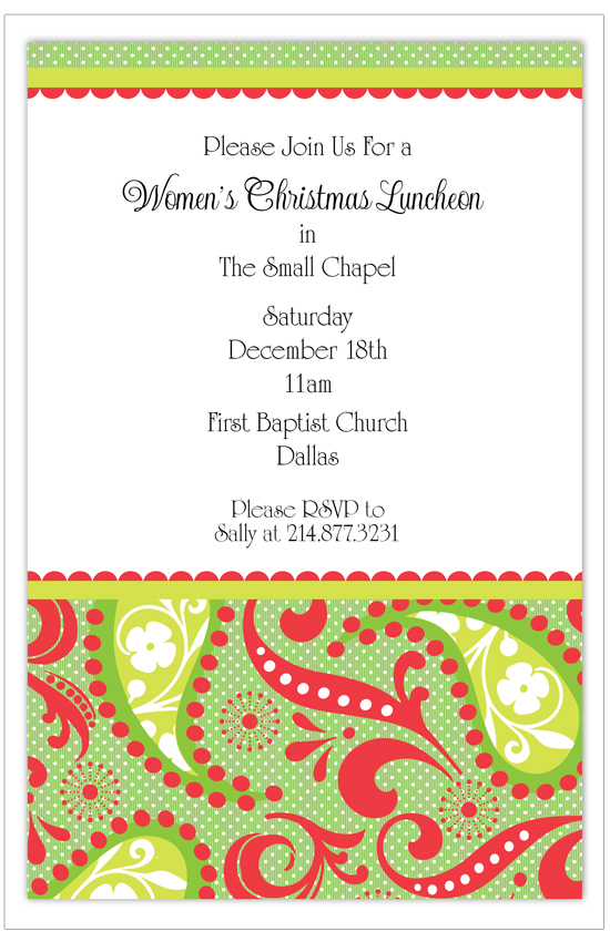 Holiday Paisleyfinal New Arrivals: Christmas Invitations & Photo Cards